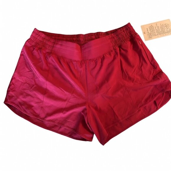 *NWT Lululemon Hotty Hot HR Shorts 4" Lined Berry Rumble Size 14 SOLD OUT - Picture 6 of 6